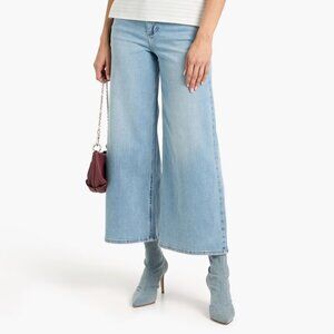 RAG & BONE Serena cropped high-rise wide leg jeans 27